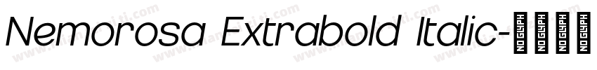 Nemorosa Extrabold Italic字体转换